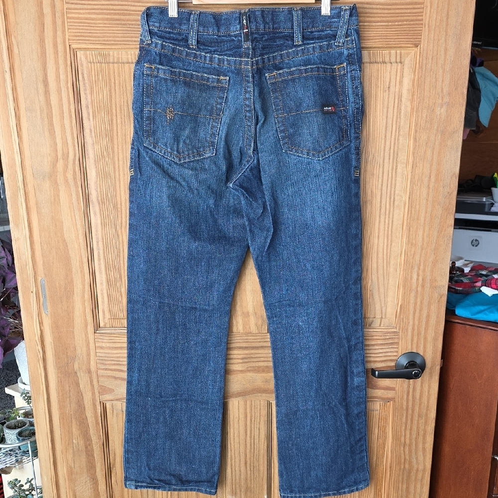 Ariat Men’s Relaxed Boot Dark Blue Denim Jeans - Picture 15 of 16